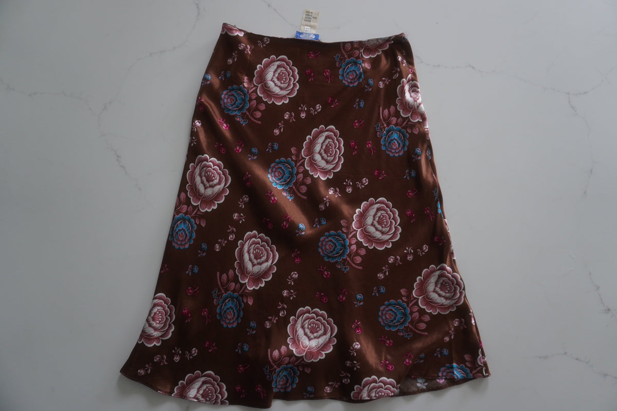 Blugirl Blumarine Floral Handkerchief-Hem Midi Skirt