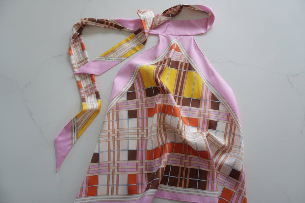 Burberry London England Silk Scarf Top
