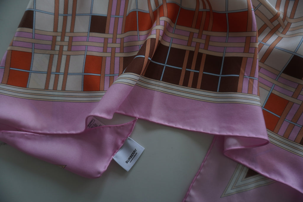 Burberry London England Silk Scarf Top