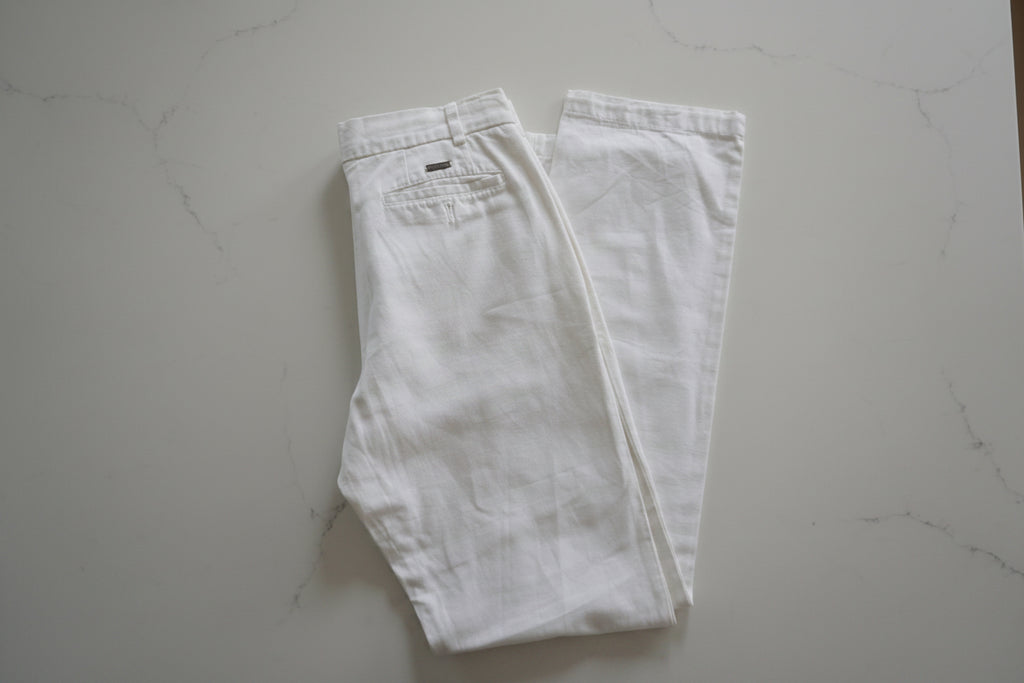 Just Cavalli White Straight-Leg Trousers