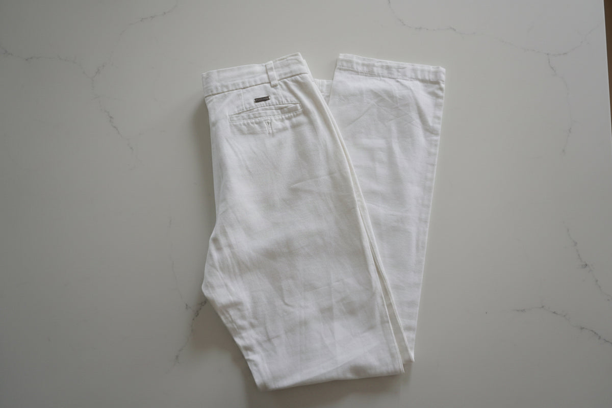 Just Cavalli White Straight-Leg Trousers