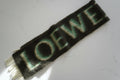 Loewe Mirror-Effect Logo Mohair & Wool Green Scarf
