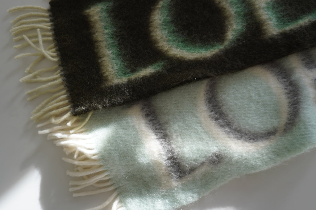 Loewe Logo-Print Mohair & Wool Mint Scarf