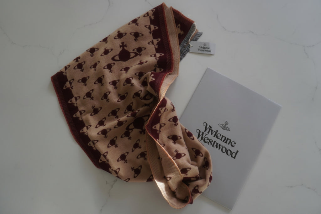 Vivienne Westwood Jacquard Orb-Monogram Winter Scarf